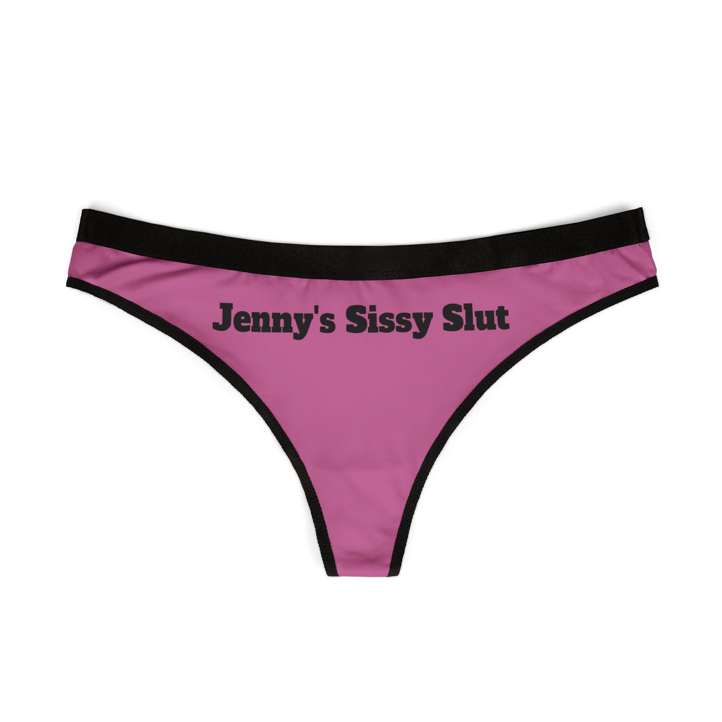 Jenny's Sissy Slut Pink Thong